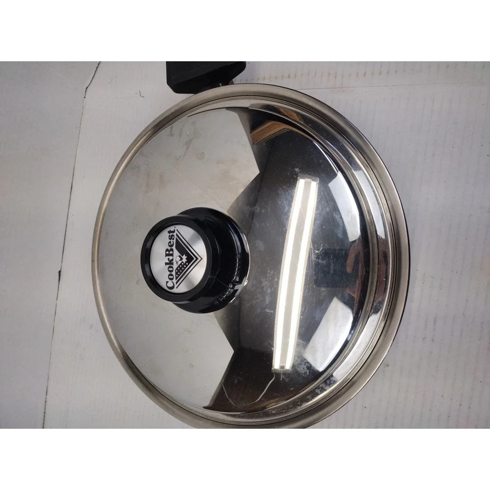 VTG 7 Ply Induct-A-Core 10 Inch Skillet Stainless Steel Waterless Cooking W/Lid